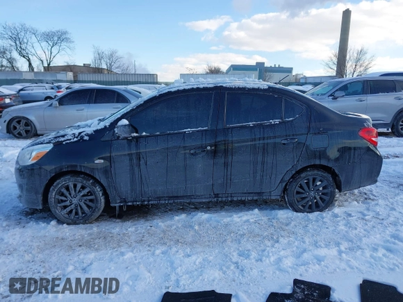 2020 Mitsubishi Mirage G4 SE with VIN ML32F4FJ3LHF07369, listed as a IAAI auction lot 41341163 with 52,975 mi miles. Bid and sale history available at carsss.com. Image 13.