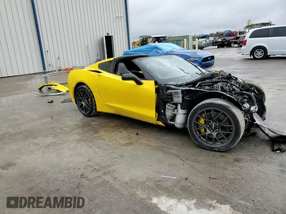 2014 Chevrolet Corvette Z51 2LT with VIN 1G1YJ2D76E5100805, listed as a Copart auction lot 86692374 with Not provided miles and Salvage title. Bid and sale history available at DreamBid. Image 11.