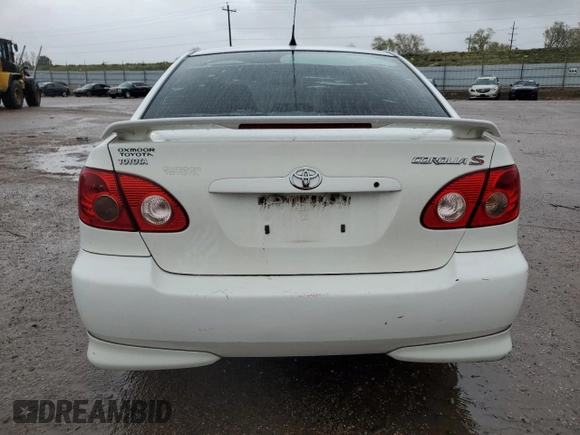 2008 Toyota Corolla CE with VIN 1NXBR32E28Z970800, listed as a Copart auction lot 54899475 with 261,297 mi miles and Clean Title. Bid and sale history available at DreamBid. Image 6.