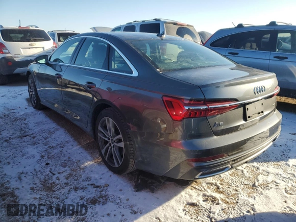 2021 Audi A6 Premium Plus with VIN WAUL2AF2XMN057916, listed as a Copart auction lot 85574784 with 14,542 mi miles and Salvage Title. Bid and sale history available at carsss.com. Image 2.