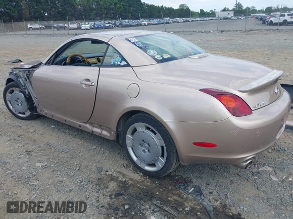 2002 Lexus SC 430 with VIN JTHFN48Y920008418, listed as a IAAI auction lot 42220823 with 152,907 mi miles and . Bid and sale history available at DreamBid. Image 3.