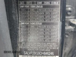 2013 Land Rover Range Rover Evoque Pure Plus z VIN SALVP2BG9DH846246, wystawiony jako Copart lot #56224725 z przebiegiem 116 348 mil mil oraz Szkoda całkowita • Salvage title. Historia ofert i sprzedaży dostępna na DreamBid. Obrazek 14.