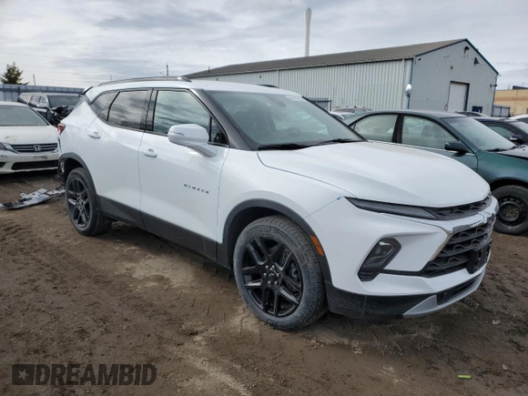 2024 Chevrolet Blazer LT with VIN 3GNKBJRSXRS209546, listed as a Copart auction lot 48401945 with 7,025 mi miles and Salvage title. Bid and sale history available at DreamBid. Image 4.