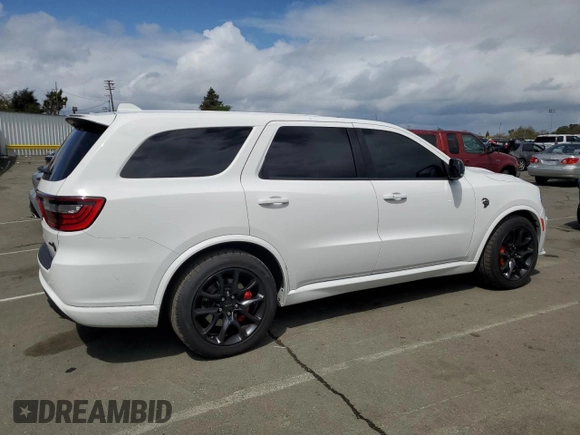 2021 Dodge Durango SRT Hellcat with VIN 1C4SDJH94MC689468, listed as a Copart auction lot 50309725 with 24,420 mi miles and Salvage Title. Bid and sale history available at DreamBid. Image 3.