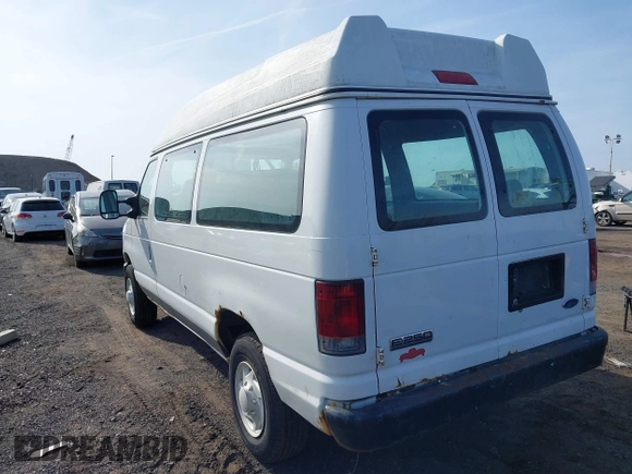 2008 Ford Econoline Cargo Commercial with VIN 1FTNE24L08DA50635, listed as a IAAI auction lot 41784919 with 90,975 mi miles and . Bid and sale history available at DreamBid. Image 3.