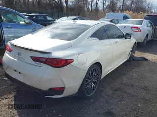 2018 Infiniti Q60 RED SPORT 400 with VIN JN1FV7EL6JM630898, listed as a IAAI auction lot 41628560 with 57,224 mi miles. Bid and sale history available at carsss.com. Image 4.