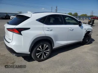 2019 Lexus NX 300 with VIN JTJBARBZ7K2203087, listed as a Copart auction lot 53687095 with 60,454 mi miles and Salvage Title. Bid and sale history available at DreamBid. Image 3.