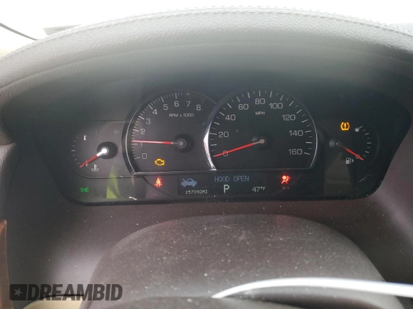 2008 Cadillac SRX with VIN 1GYEE63A280100878, listed as a Copart auction lot 43991375 with 157,092 mi miles and Salvage Title. Bid and sale history available at carsss.com. Image 9.