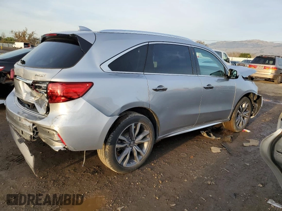 2019 Acura MDX Advance with VIN 5J8YD3H84KL001402, listed as a Copart auction lot 85201244 with 38,007 mi miles and Salvage title. Bid and sale history available at DreamBid. Image 3.