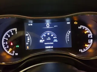 2015 Jeep Grand Cherokee Altitude with VIN 1C4RJFAG7FC747220, listed as a Copart auction lot 44458115 with 108,463 mi miles and Salvage Title. Bid and sale history available at carsss.com. Image 9.