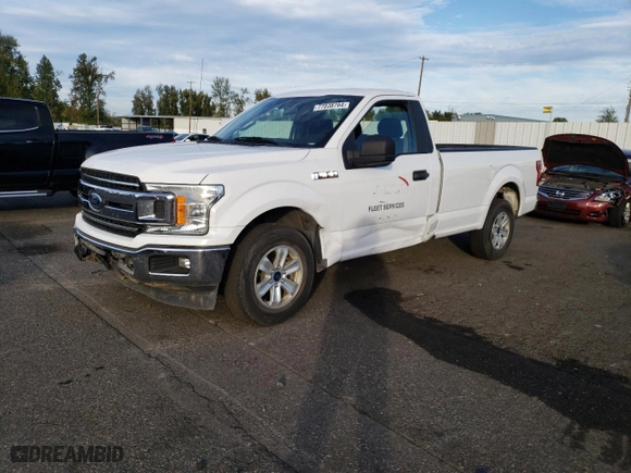 2019 Ford F-150 XL with VIN 1FTMF1C5XKKD08569, listed as a Copart auction lot 77838764 with 53,488 mi miles and Salvage Title. Bid and sale history available at carsss.com. Image 1.
