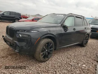 2025 BMW X7 xDrive40i with VIN 5UX23EM0XS9W34615, listed as a Copart auction lot 49851755 with 0 mi miles and Salvage Title. Bid and sale history available at carsss.com. Image 1.
