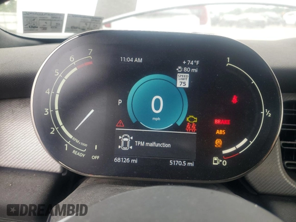 2022 MINI Convertible Cooper S z VIN WMW43DL09N3N60064, wystawiony jako Copart lot #66324525 z przebiegiem 68 126 mil mil oraz Szkoda całkowita • Salvage title. Historia ofert i sprzedaży dostępna na DreamBid. Obrazek 9.