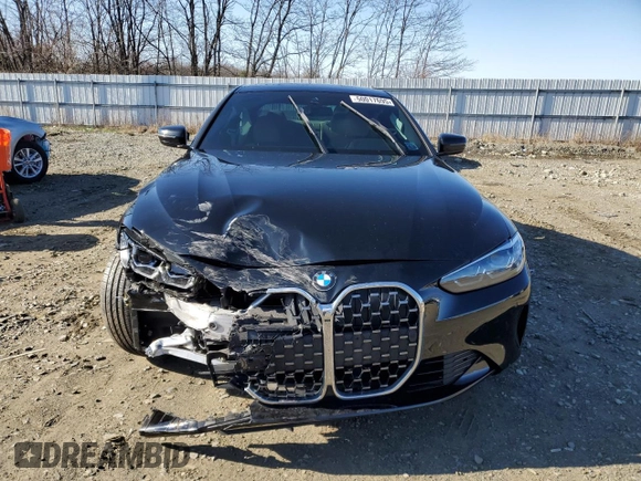 2021 BMW 4 Series 430i xDrive with VIN WBA73AP01MCG48601, listed as a Copart auction lot 50017695 with 37,645 mi miles and Salvage Title. Bid and sale history available at carsss.com. Image 5.