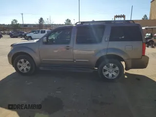 2007 Nissan Pathfinder SE with VIN 5N1AR18U47C634892, listed as a Copart auction lot 85876204 with Not provided miles and Salvage title. Bid and sale history available at DreamBid. Image 2.