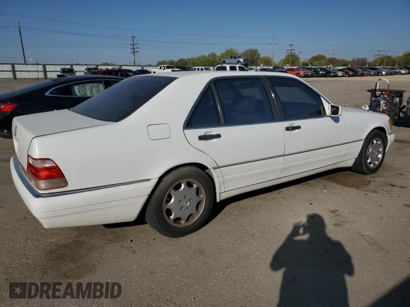 1998 Mercedes-Benz S-Class with VIN WDBGA43G6WA393788, listed as a Copart auction lot 54447505 with 145,142 mi miles and Clean Title. Bid and sale history available at carsss.com. Image 3.