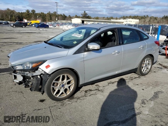 2015 Ford Focus SE with VIN 1FADP3F21FL267233, listed as a Copart auction lot 46091855 with 72,942 mi miles and Salvage Title. Bid and sale history available at carsss.com. Image 1.