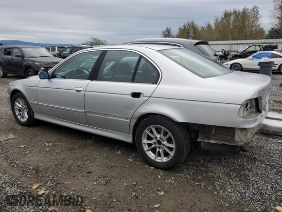 2003 BMW 5 Series 525iA with VIN WBADT43463G033124, listed as a Copart auction lot 72507464 with 0 mi miles and Salvage Title. Bid and sale history available at carsss.com. Image 2.