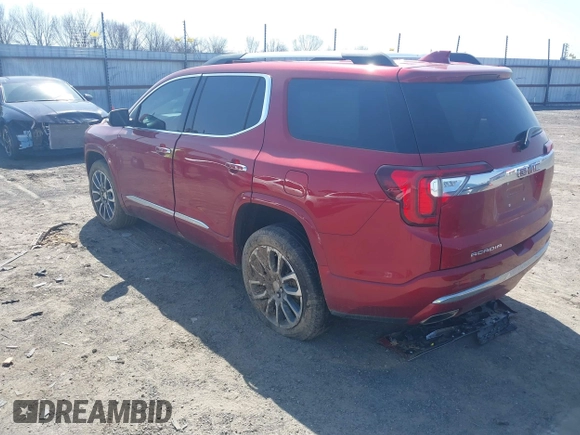 2021 GMC Acadia Denali with VIN 1GKKNPLS7MZ231919, listed as a IAAI auction lot 41773056 with 38,277 mi miles and . Bid and sale history available at carsss.com. Image 3.