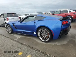 2019 Chevrolet Corvette Grand Sport 2LT with VIN 1G1YX2D72K5119765, listed as a Copart auction lot 74289414 with 0 mi miles and Non Repairable. Bid and sale history available at carsss.com. Image 2.