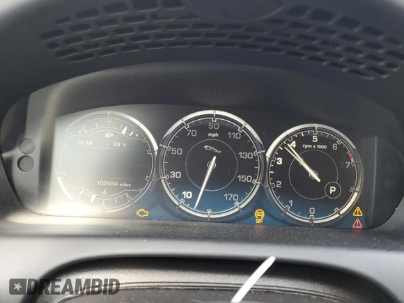 2015 Jaguar XJ Portfolio with VIN SAJWJ2GD2F8V75238, listed as a Copart auction lot 73633984 with 102,545 mi miles and Salvage title. Bid and sale history available at DreamBid. Image 9.