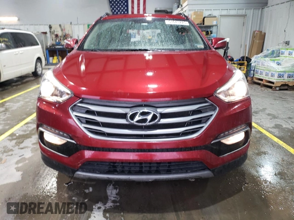 2018 Hyundai Santa Fe 2.4L with VIN 5XYZU3LB4JG505948, listed as a Copart auction lot 51643225 with 105,414 mi miles and Salvage title. Bid and sale history available at DreamBid. Image 5.