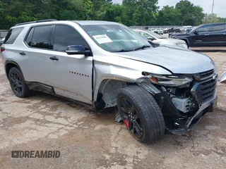 2019 Chevrolet Traverse Premier z VIN 1GNERKKW0KJ191951, wystawiony jako IAAI lot #42170184 z przebiegiem 91 775 mil mil oraz . Historia ofert i sprzedaży dostępna na DreamBid. Obrazek 1.