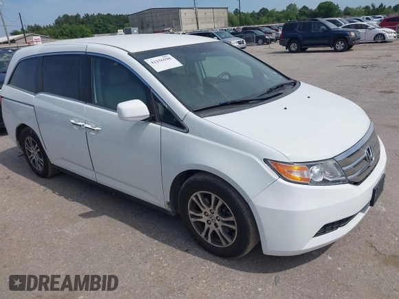 2013 Honda Odyssey EX z VIN 5FNRL5H44DB024764, wystawiony jako IAAI lot #42256598 z przebiegiem 169 708 mil mil oraz . Historia ofert i sprzedaży dostępna na DreamBid. Obrazek 1.