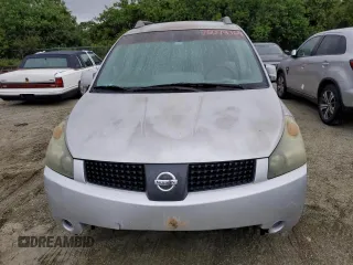 2005 Nissan Quest SL with VIN 5N1BV28U85N126383, listed as a Copart auction lot 75079764 with 0 mi miles and Salvage Title. Bid and sale history available at carsss.com. Image 5.