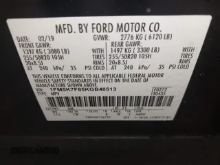 2019 Ford Explorer Limited с VIN 1FM5K7F85KGB48513, выставлен на аукционе IAAI как лот 42479609 с пробегом 57 314 миль миль и . История ставок и продаж доступна на DreamBid. Изображение 9.