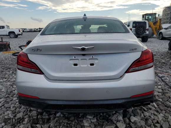 2019 Genesis G70 2.0T Advanced with VIN KMTG34LA9KU027051, listed as a Copart auction lot 71967634 with 41,356 mi miles and Salvage Title. Bid and sale history available at carsss.com. Image 6.