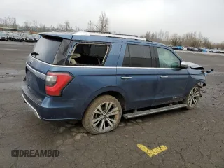 2020 Ford Expedition Platinum with VIN 1FMJU1MT5LEA62905, listed as a Copart auction lot 81259334 with 0 mi miles and Salvage Title. Bid and sale history available at carsss.com. Image 3.