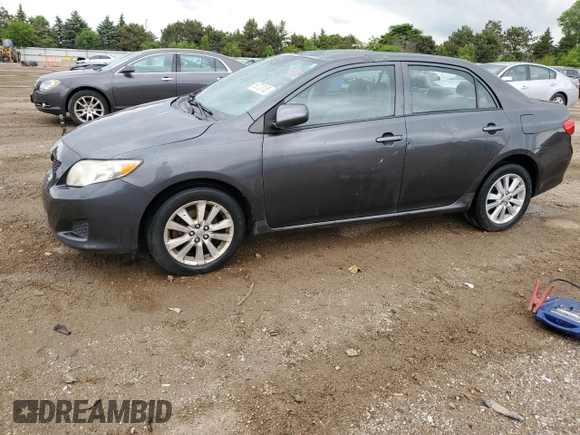 2010 Toyota Corolla with VIN 1NXBU4EE6AZ168403, listed as a Copart auction lot 58733185 with 158,599 mi miles and Salvage title. Bid and sale history available at DreamBid. Image 1.