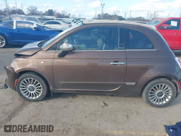 2012 FIAT 500 Gucci with VIN 3C3CFFER1CT119029, listed as a IAAI auction lot 41499274 with 78,504 mi miles. Bid and sale history available at carsss.com. Image 13.