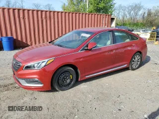 2017 Hyundai Sonata Sport with VIN 5NPE34AF2HH497204, listed as a Copart auction lot 53440325 with 122,653 mi miles and Salvage Title. Bid and sale history available at carsss.com. Image 1.