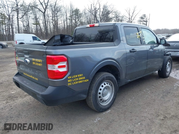 2023 Ford Maverick XL with VIN 3FTTW8E35PRA93993, listed as a IAAI auction lot 41618882 with 20,309 mi miles and . Bid and sale history available at DreamBid. Image 4.