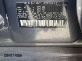 2016 Subaru Legacy Premium with VIN 4S3BNAC69G3061906, listed as a Copart auction lot 53583245 with 151,043 mi miles and Non repairable. Bid and sale history available at DreamBid. Image 13.