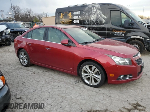 2011 Chevrolet Cruze LTZ with VIN 1G1PH5S97B7179964, listed as a Copart auction lot 52368705 with 147,740 mi miles and Non Repairable. Bid and sale history available at DreamBid. Image 4.