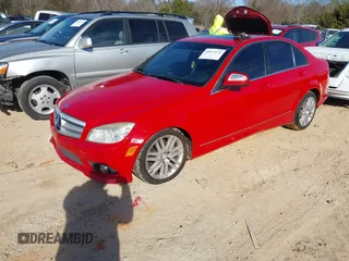 2009 Mercedes-Benz C-Class 3.0L Sport with VIN WDDGF81X09R058437, listed as a IAAI auction lot 41077172 with 159,355 mi miles. Bid and sale history available at carsss.com. Image 2.
