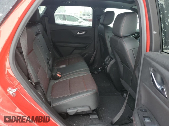 2022 Chevrolet Blazer RS with VIN 3GNKBKRS6NS143335, listed as a Copart auction lot 89139555 with 55,106 mi miles and Salvage title. Bid and sale history available at DreamBid. Image 10.