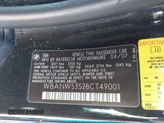 2008 BMW 5 Series 550i with VIN WBANW53528CT49001, listed as a IAAI auction lot 41665892 with Not Provided miles. Bid and sale history available at carsss.com. Image 9.