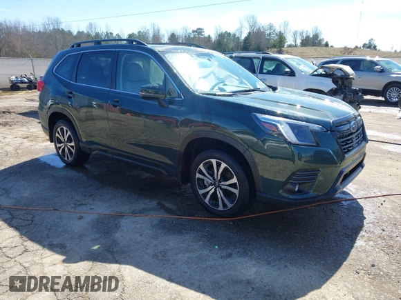 2024 Subaru Forester Limited with VIN JF2SKALC0RH430903, listed as a IAAI auction lot 41609553 with 6,050 mi miles. Bid and sale history available at carsss.com. Image 1.