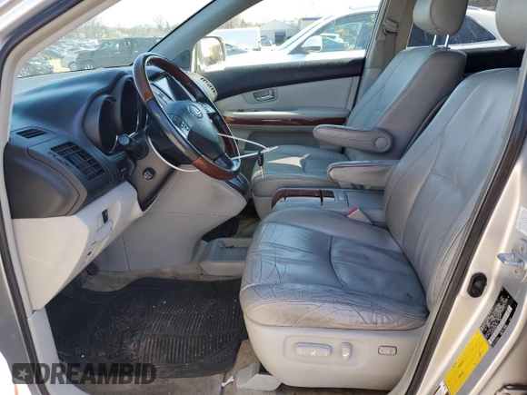 2008 Lexus RX 400h with VIN JTJHW31U682856775, listed as a Copart auction lot 48847335 with 313,385 mi miles and Salvage Title. Bid and sale history available at DreamBid. Image 7.