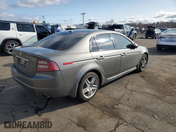 2008 Acura TL with VIN 19UUA66228A053977, listed as a Copart auction lot 51155245 with 153,977 mi miles and Salvage Title. Bid and sale history available at carsss.com. Image 3.