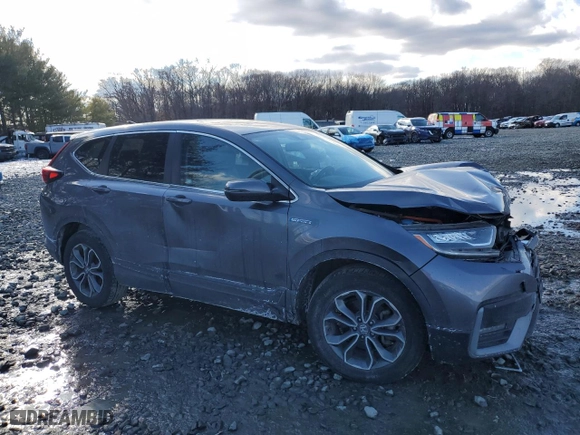 2022 Honda CR-V Hybrid EX-L with VIN 5J6RT6H81NL008393, listed as a Copart auction lot 42874385 with 59,097 mi miles and Salvage Title. Bid and sale history available at carsss.com. Image 1.