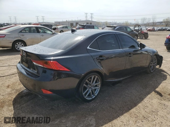 2018 Lexus IS 300 with VIN JTHC81D2XJ5027491, listed as a Copart auction lot 53449575 with 99,040 mi miles and Salvage title. Bid and sale history available at DreamBid. Image 3.