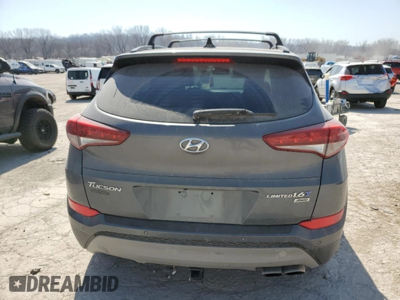 2017 Hyundai Tucson Limited z VIN KM8J3CA27HU370309, wystawiony jako Copart lot #48819045 z przebiegiem 75 227 mil mil oraz Szkoda całkowita • Salvage title. Historia ofert i sprzedaży dostępna na DreamBid. Obrazek 6.