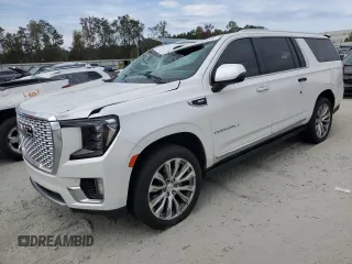 2022 GMC Yukon XL Denali with VIN 1GKS2JKL0NR238244, listed as a Copart auction lot 75345804 with 28,003 mi miles and Salvage Title. Bid and sale history available at carsss.com. Image 1.