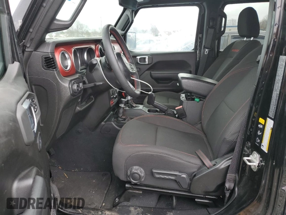 2023 Jeep Wrangler Rubicon with VIN 1C4HJXFG8PW653101, listed as a Copart auction lot 47422165 with 13,532 mi miles and Salvage title. Bid and sale history available at DreamBid. Image 7.