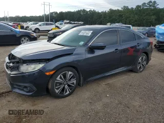 2016 Honda Civic EX-L with VIN 19XFC1F71GE034929, listed as a Copart auction lot 61607305 with 110,555 mi miles and Salvage title. Bid and sale history available at DreamBid. Image 1.